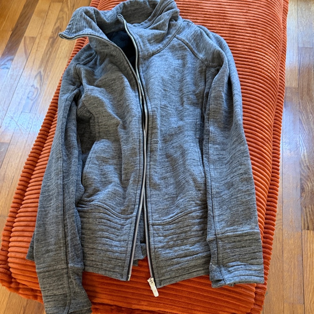 lululemon athletica Gray Zip-Up Hoodie